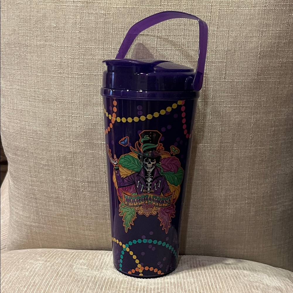 Universal Orlando Festive Mardi Gras Travel Tumbler Collector Cup
